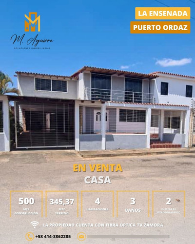 Casa En Venta, Conj Resd La Ensenada, Puerto Ordaz 