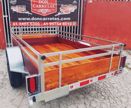 Carretinha Reboque Nova Galvanizada Fazendinha Carga