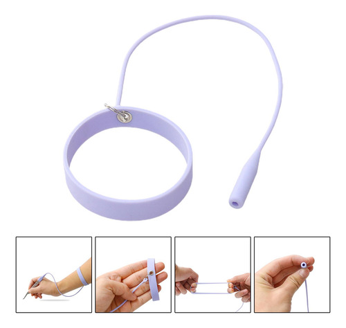 Silicona Lash Pinzas Titular Protector Pulsera Pulsera Para
