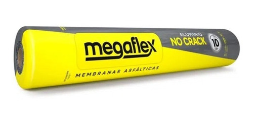 Membrana Asfáltica Aluminio 40 Kg 4 Mm No Crack Megaflex