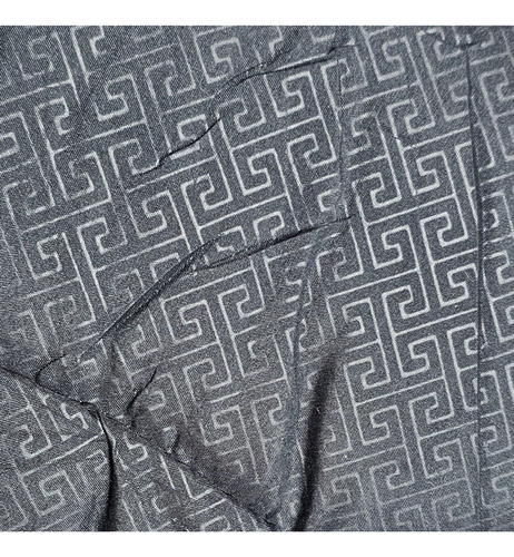 Edredon Reversible 7 Piezas Tamaño King Size 2x2 Negro 7 Piezas