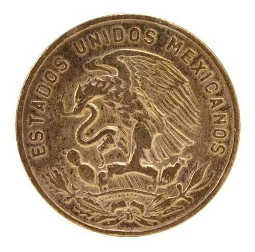 Moneda De 20 Centavos Mexicana Antigua Teotihuacan 1957 (Usado)