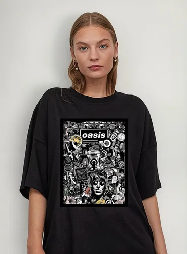 Remera Unisex Oasis Rock Liam Noel Paul Tony Algodon Collage
