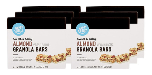 Marca Amazon  Barras De Granola De Almendras Dulces Y Salada