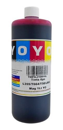 Yoyo Tinta 1 Litro Color Magenta Rojo Base Agua Dye /l /a 