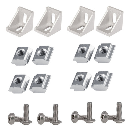 Pzrt 3030 Serie Juego Conector Perfil Aluminio 4 Pieza 8pcs