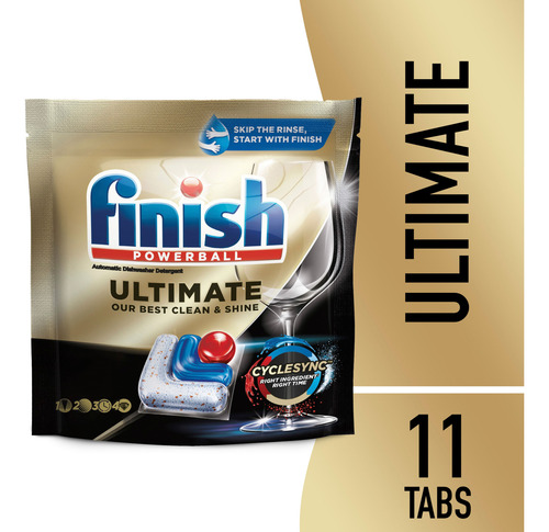 Finish Ultimate Detergente Para Lavavajillas 11 Unidades