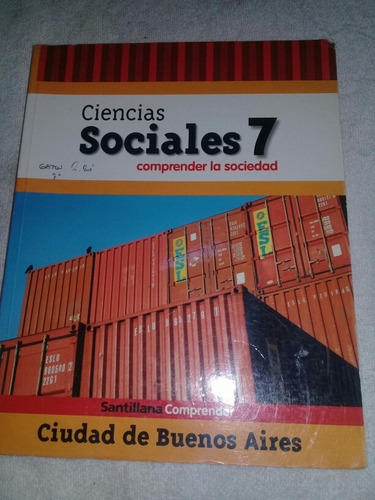Libro Ciencias Sociales 7 Ed Santillana Ciudad De Buenos Air
