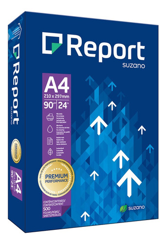 Resmas Report A4 90 Grs Caja X 5 Unidades Blanco