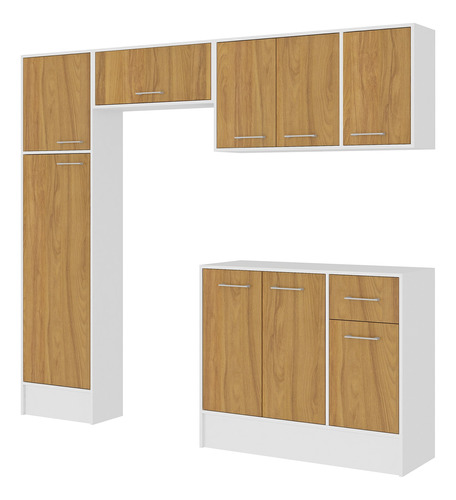 Mueble Kit Cocina Modular Leblon 9 Puertas 1 Cajón Vekka