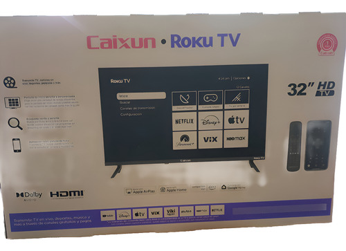 Smart Tv Caixun 32 Led Roku Tv 60hz C32v1hr