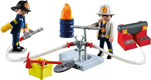 Figura Armable Playmobil City Action Maletin Bombero 3+ Cantidad de piezas 36