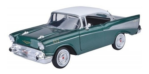 Chevrolet Bel Air 1957 Escala 1:24 Motor Max Verde