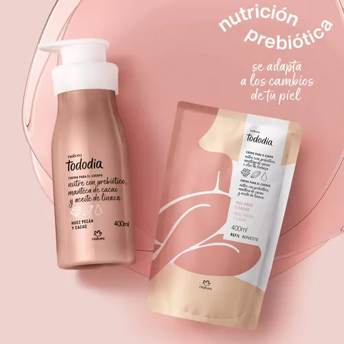 Repuesto Crema Corporal Natura Tododia Nuez Pecán Y Cacao