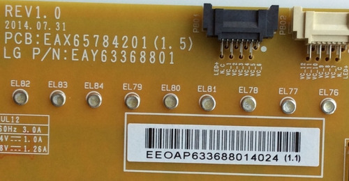 Fuente Lg Eay63368801 Eax65784201 Modelo 60ub8200-uh.auswlj (Usado)