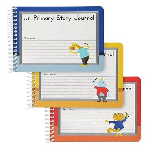 Jr. Primary Composition Spiral Notebooks, Half Size, 4 ...