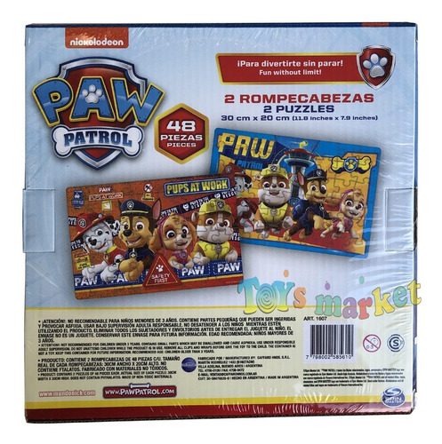 Paw Patrol 2 Puzzles De 48 Piezas Puzzle Rompecabezas