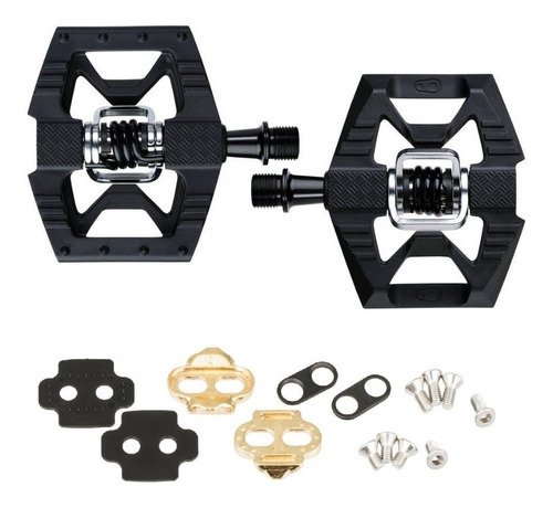 Pedal Crankbrothers Double Shot 1 Preto Plataforma C/ Tacos