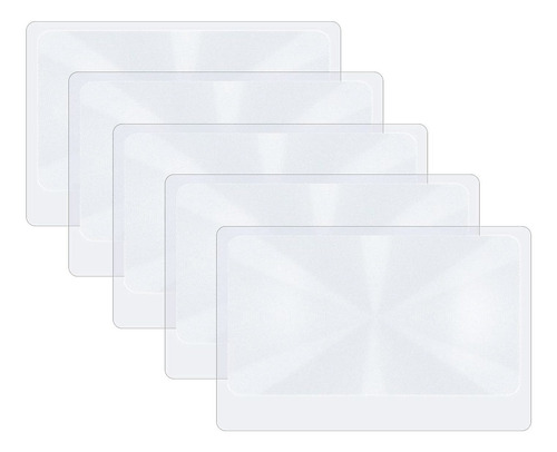 Lupa De Bolsillo 3x, 5 Uds., Lente Fresnel Portátil, L...