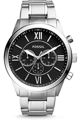 Fossil Flynn Reloj Cronógrafo De Acero Inoxidable Bq1125,