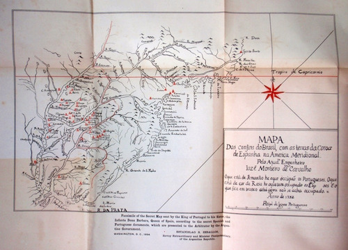 Mapa De 1894 Brasil Tierras Corona España En America 