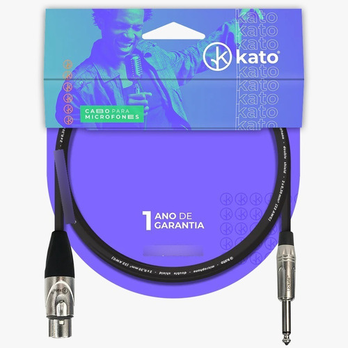 Cabo Kato Para Microfone P10 Xlr F 7 Metros