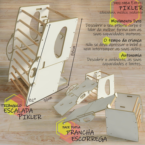 Prancha 2faces - Escalada E Escorrega - Toddler Playset Gym