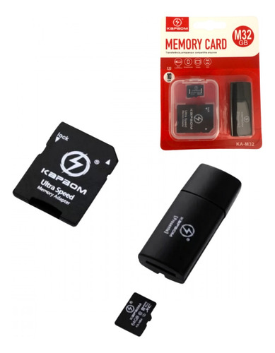  Cartão De Memória 32gb Kapbom Ultra Com Adaptador Pendrive