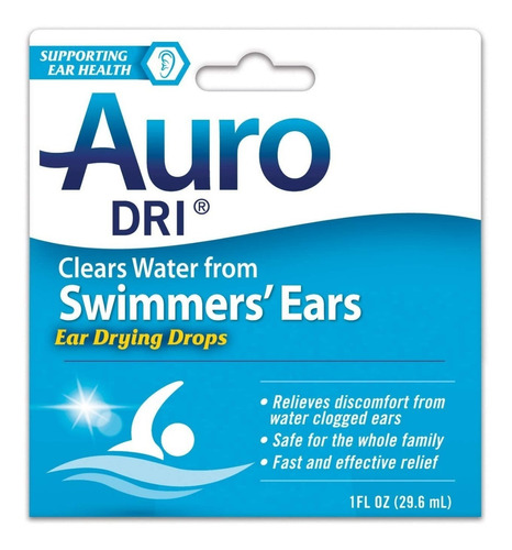Gotas Secado De Oídos De Nadadores Tapados Por Agua Auro Dri