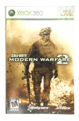 Call Of Duty Modern Warfare 2 - Manual Original De Xbox 360