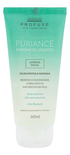 Sabonete Líquido Facial Profuse Puriance Bisnaga 60ml