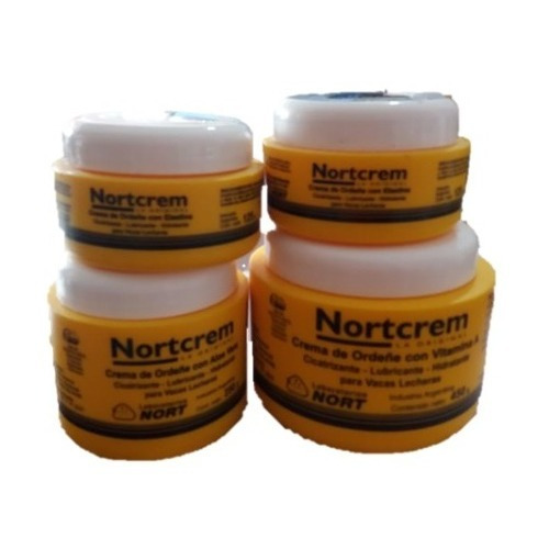  4 Crema De Ordeñe Vitamina A  Nort Manos Y Cuerpo X 450gr