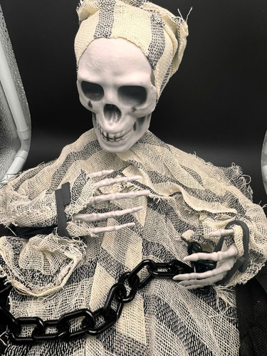 Decoración Para Halloween Parca Cadena Dia De Muertos 93cm
