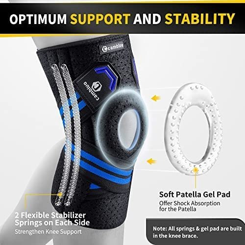 Soporte De Rodilla De Compresión Con Almohadillas De Gel