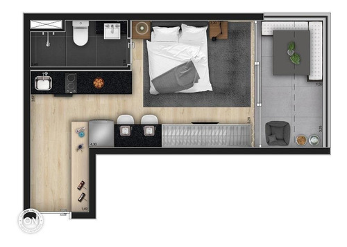 Studio Residencial Para Venda, Moema, São Paulo - St6811. - St6811-inc