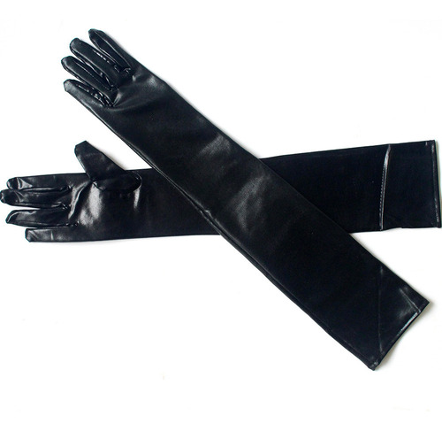 Guantes De Cuero Sintético For Mujer For Vestido De Noche