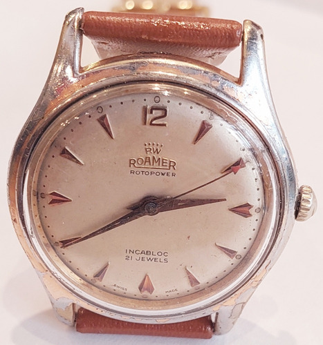 Reloj Roamer Rotopower Brevete Incabloc Big 40 Mm 21 Jewels 