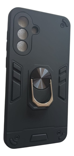 Carcasa Reforzada Para Samsung Galaxy A56 5g Negro Armour Con Anillo De Soporte