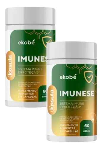 2x K'psula Imunese- Vit. C- Vit. D- Vit. E- Selênio E Zinco