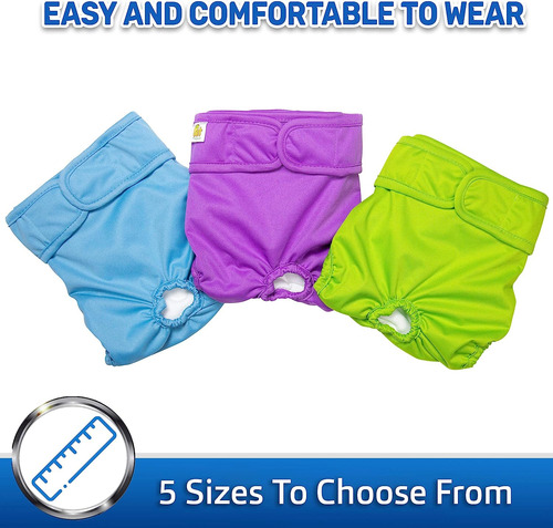 Pañales Reutilizables Para Perros, Pack De 3, Pañales Hig...