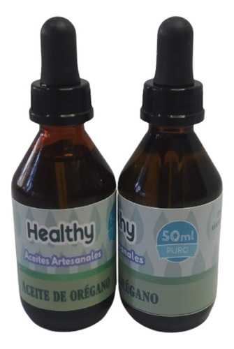 Pack 2 X 1 Aceite De Orégano Artesanal 50ml 2 Unidades