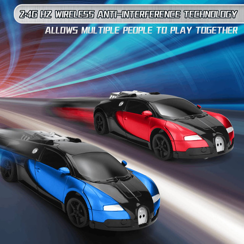 Transformador Automóvil Control Remoto Transform Red 3 A 8 A Color Personaje