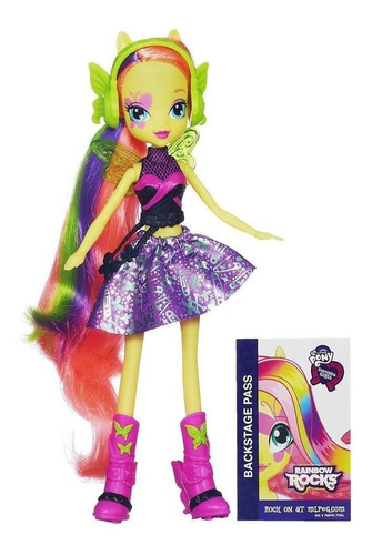Boneca My Little Pony Equestria Girls Fluttershy 22cm