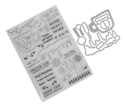 Juego De Moldes Para Cuchillos En Relieve Con Sello Transpar