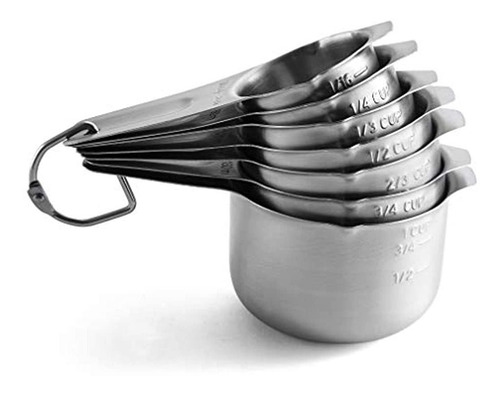 Spring Chef - Juego De 7 Tazas Medidoras (acero Inoxidable)