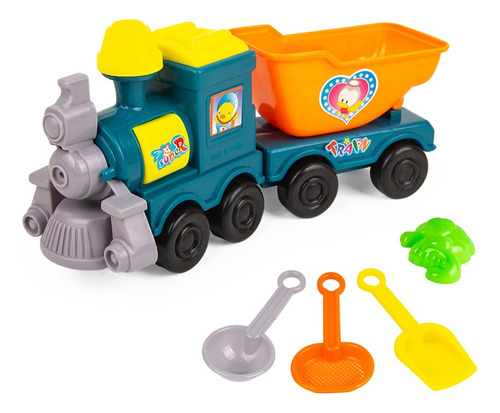 Juguete Set De Playa Tren Grande Para Niños 