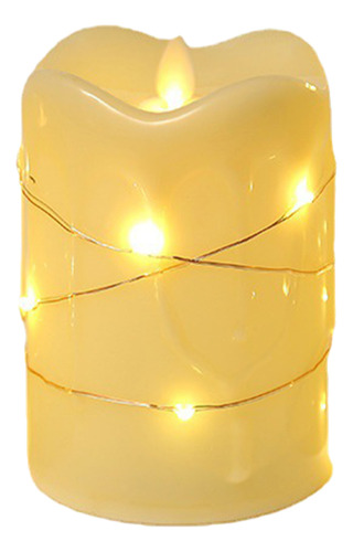 Lámpara De Vela Navideña Con Luz Led, Vela Sin Llama Christm
