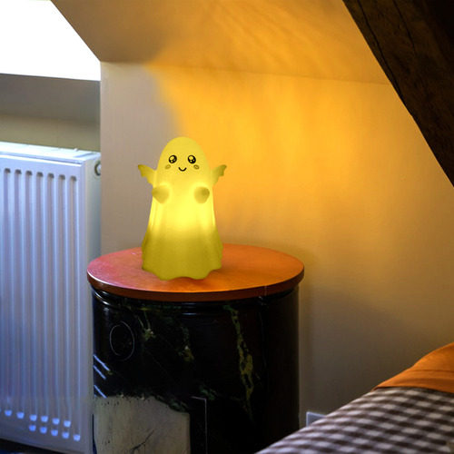 Mk Night Light Para Halloween, Diseño De Fantasma Sonriente,