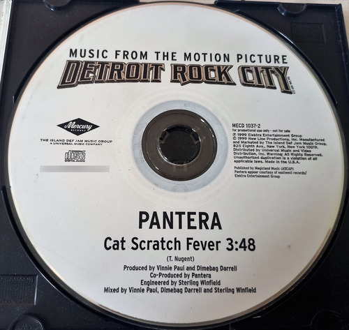 Pantera - Cat Scratch Fever Cd Detroit Rock City Kiss