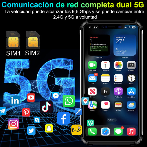 X-tigi Bison1 Teléfono 6gb Ram+64gb 5200 Mah Android 11 Dual